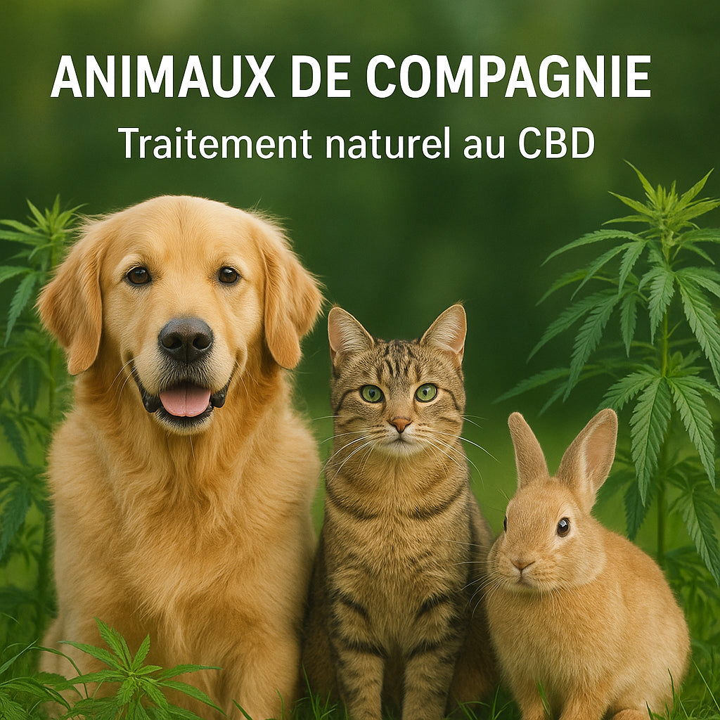 Chien, chat et lapin bien-être avec CBD