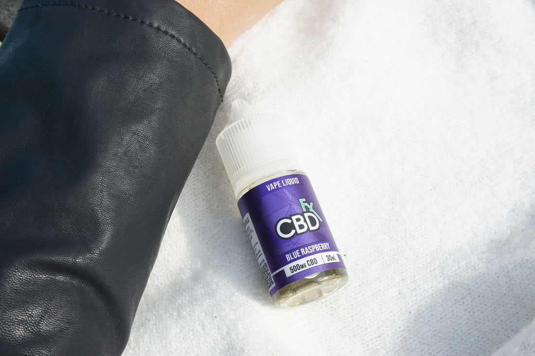 a small purple bottle