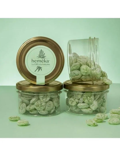 Bonbons au CBD hemēka: Pastilles Verveine & CBD 10 mg 🍬🌿 - La Maison Du Canab