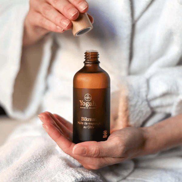 Huile de Massage CBD Bio – Bikram 🌿💆‍♂️ - La Maison Du Canab